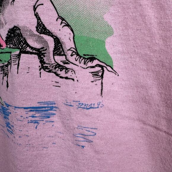 Vintage Rod Run Shirt Sz Large Pink Single Stitch Louisiana Bayou Cajun USA 90s - Picture 6 of 10